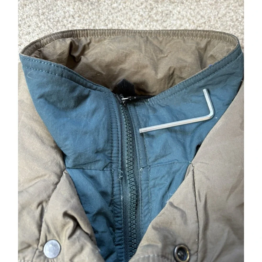 The North Face Vintage Green Goose Down Puffer Quilted Ski Jacket Mens Large - Picture 13 of 14